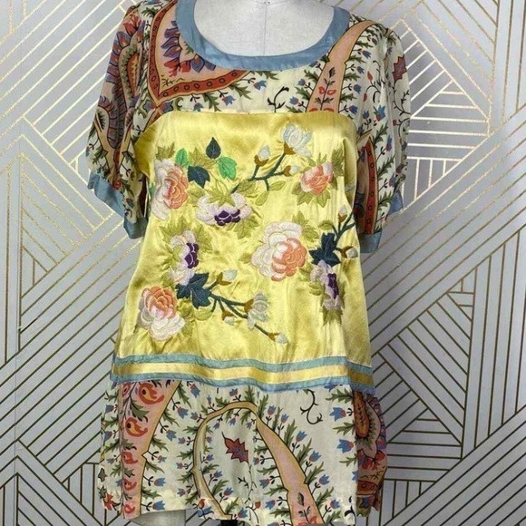 Johnny Was heavily embroidered Mystic tunic NWT - Picture 11 of 14